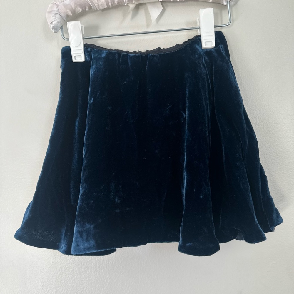 Polo by Ralph Lauren Kids Velvet Skirt - Navy Blue - Picture 4 of 4